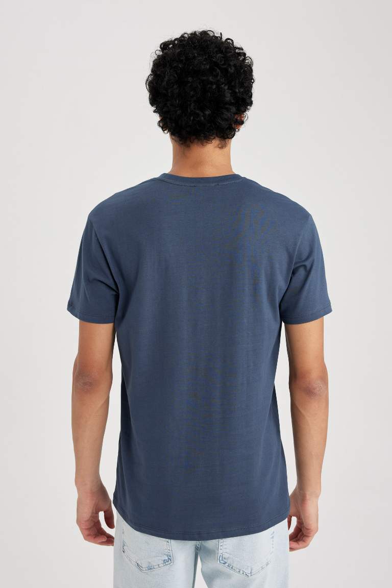 Slim Fit Crew Neck Basic Cotton T-Shirt