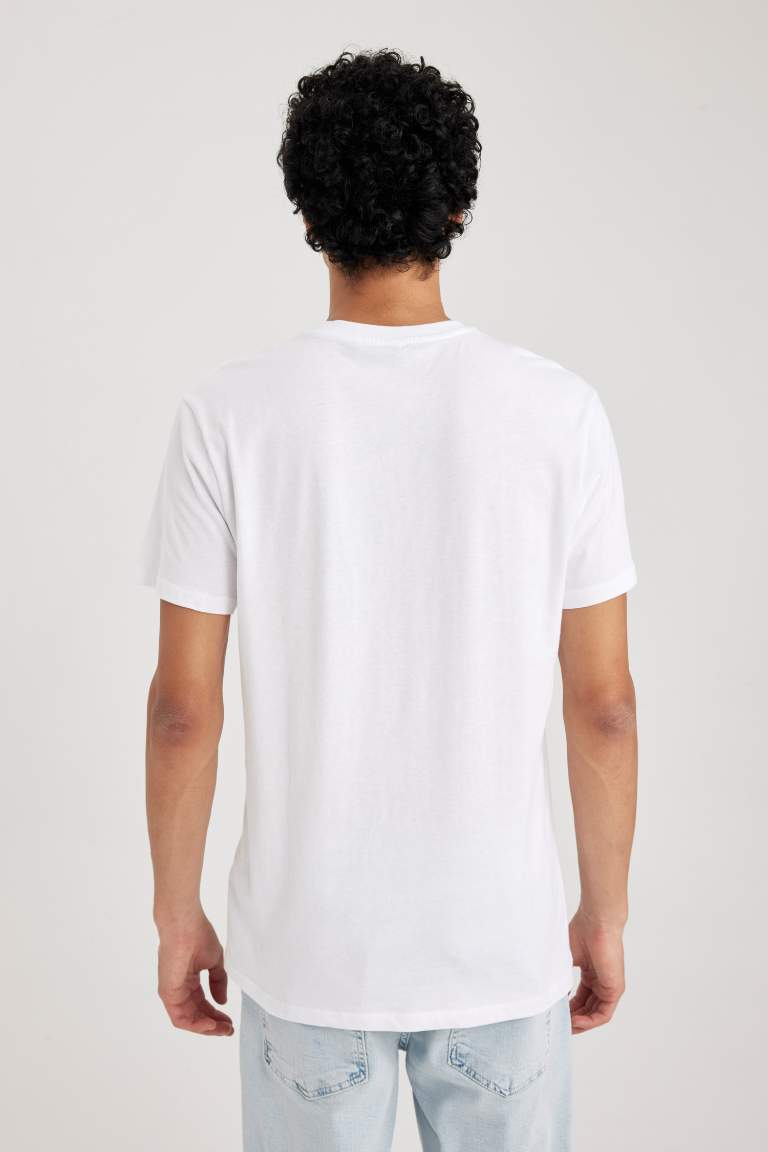 Slim Fit Crew Neck Basic Cotton T-Shirt