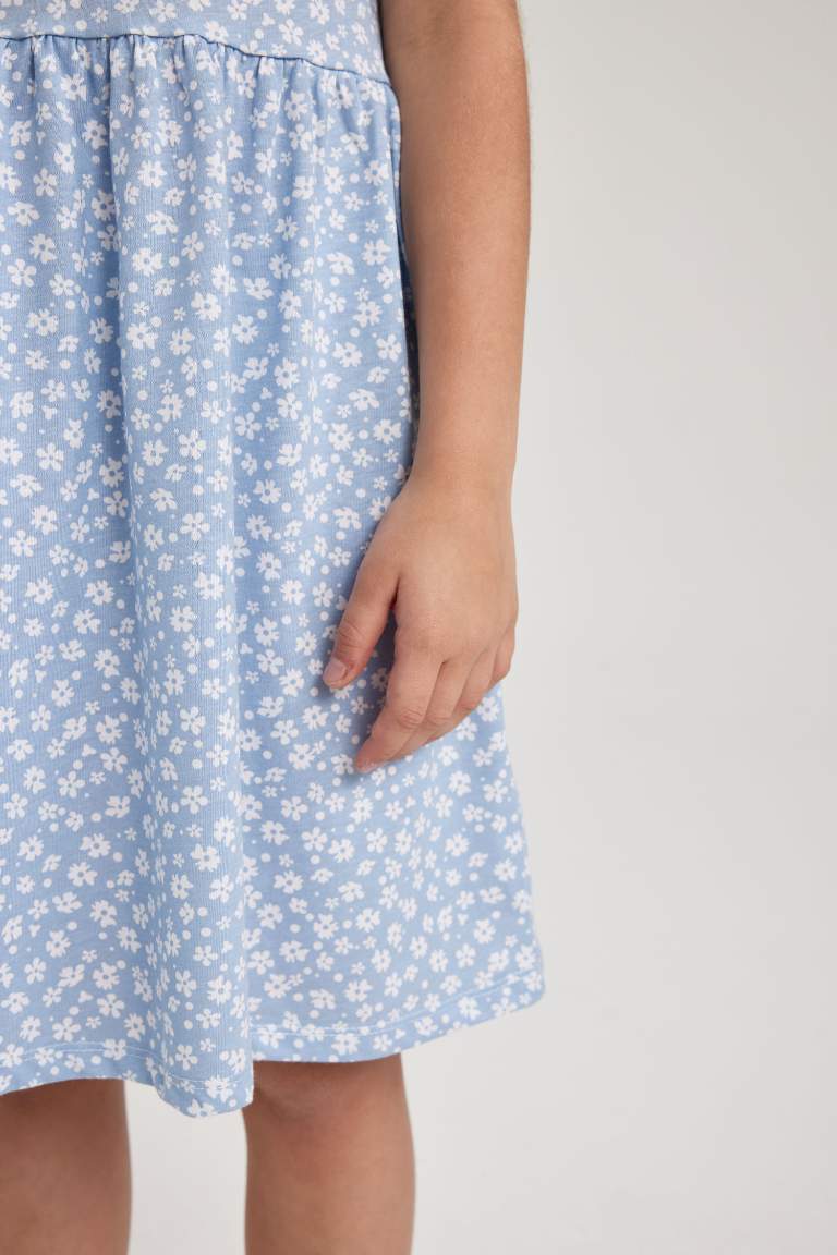 Girl Patterned Cotton Dress