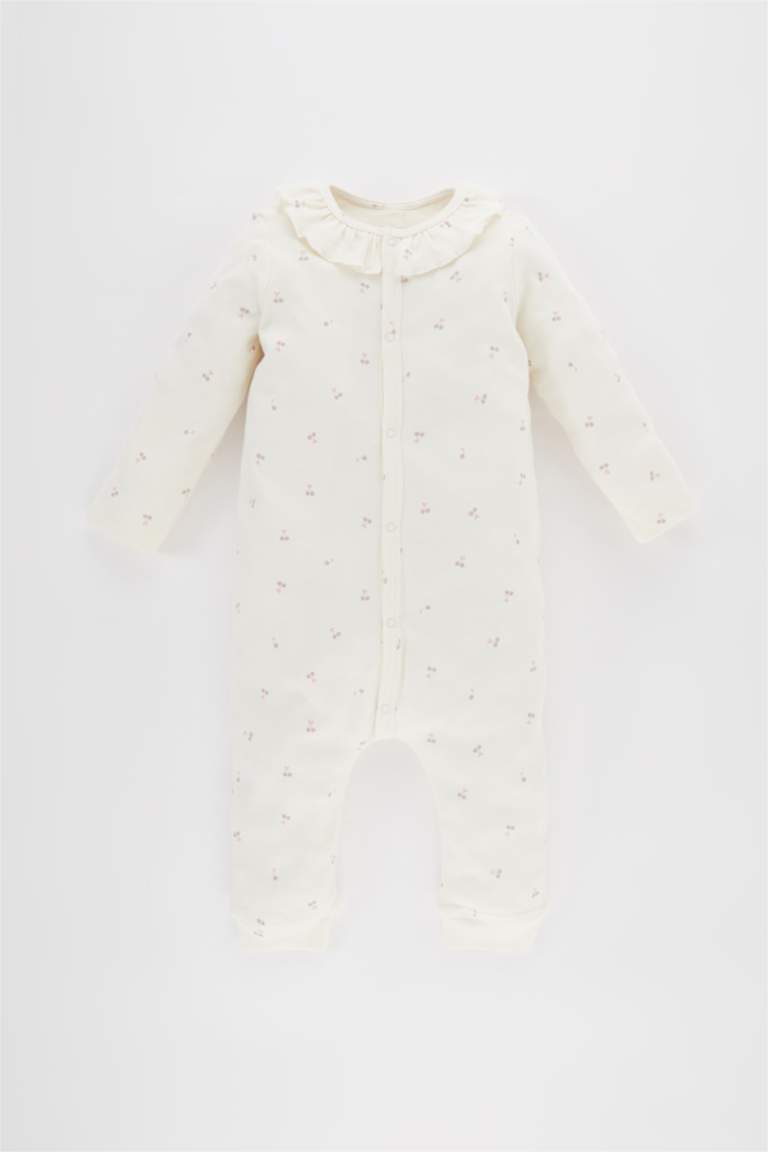 جمبسوت بناتي بريميوم برسمة الفاكهة وأزرار كبس