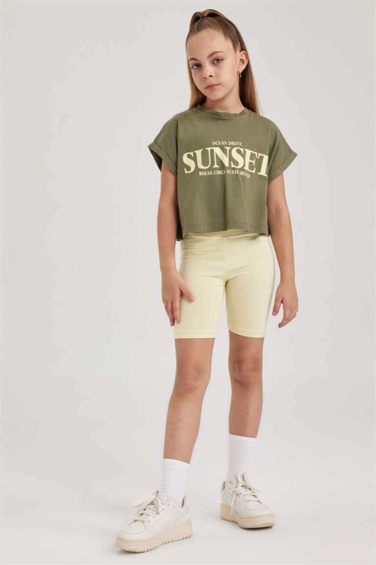 طقم بناتي ستريج وتيشيرت - قطعتين