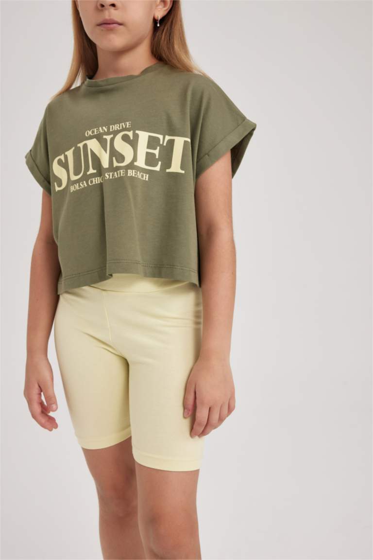 طقم بناتي ستريج وتيشيرت - قطعتين