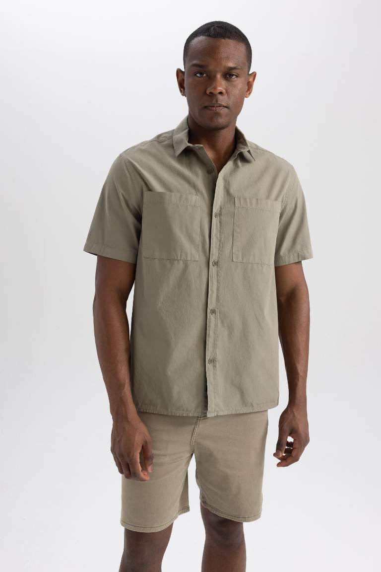 Relax Fit Cotton Short Sleeve Shirt