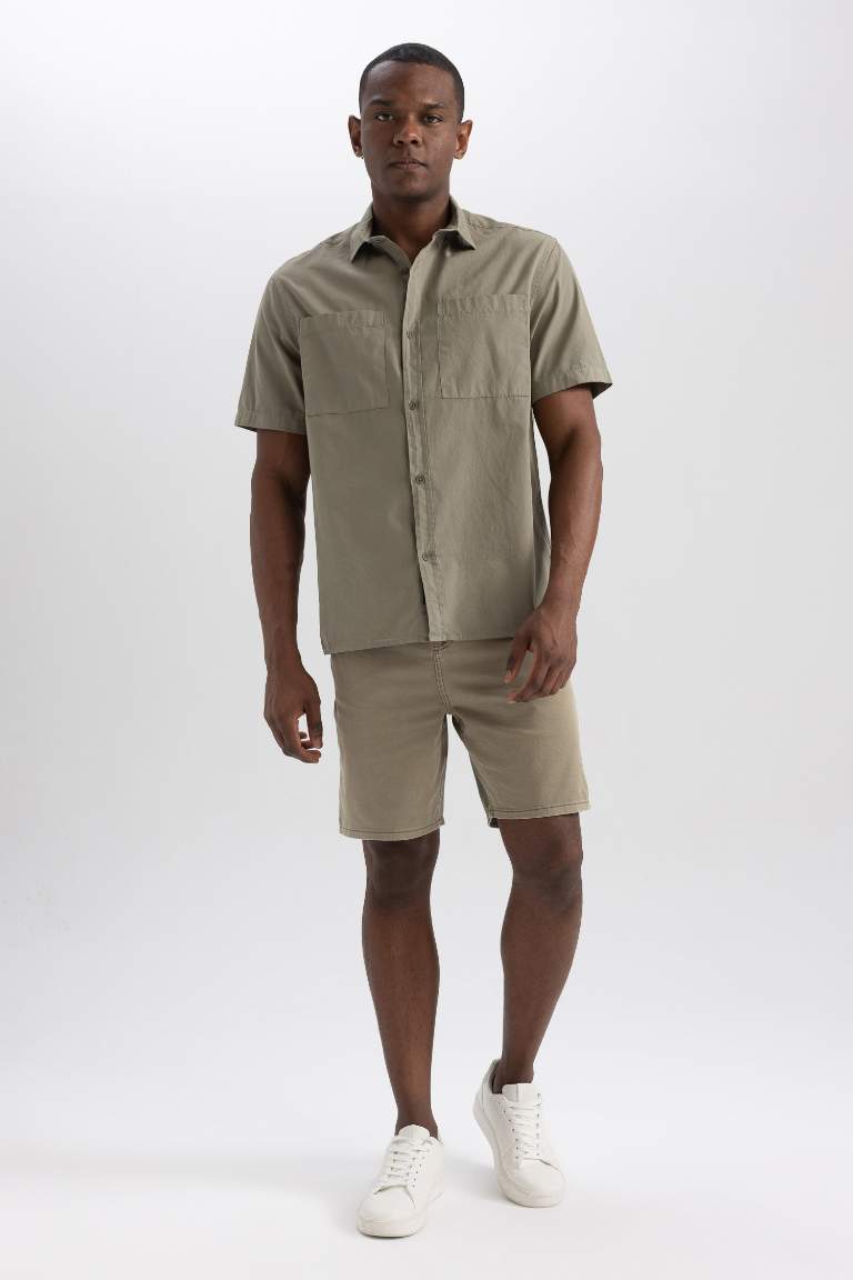 Relax Fit Cotton Short Sleeve Shirt