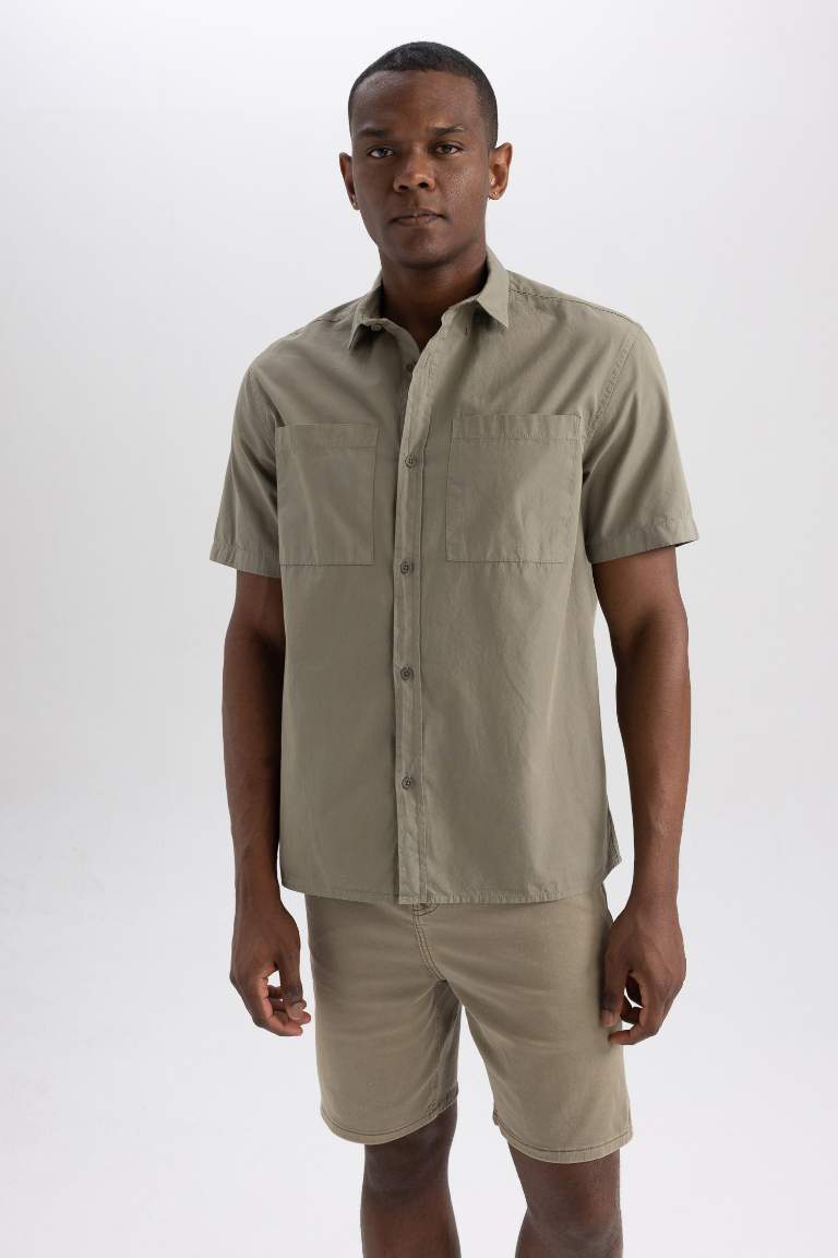 Relax Fit Cotton Short Sleeve Shirt