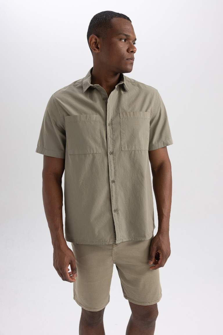 Relax Fit Cotton Short Sleeve Shirt