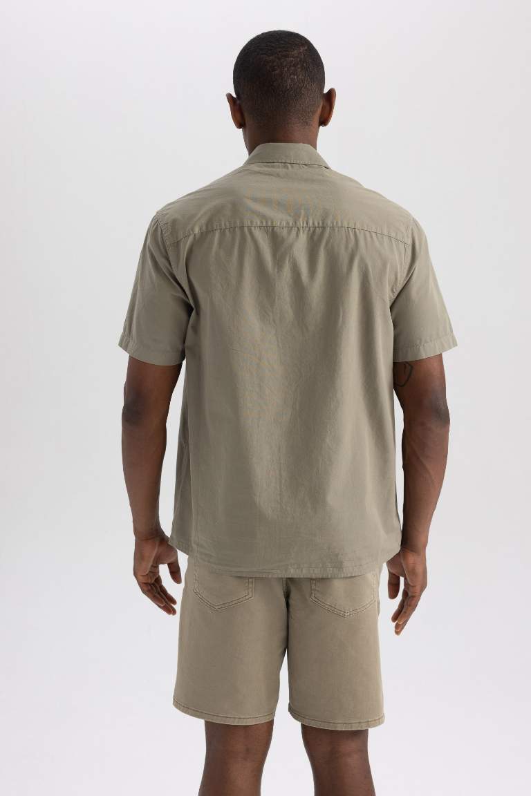 Relax Fit Cotton Short Sleeve Shirt