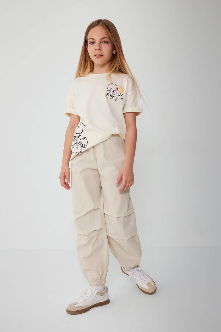 Girl Parachute Cotton Trousers