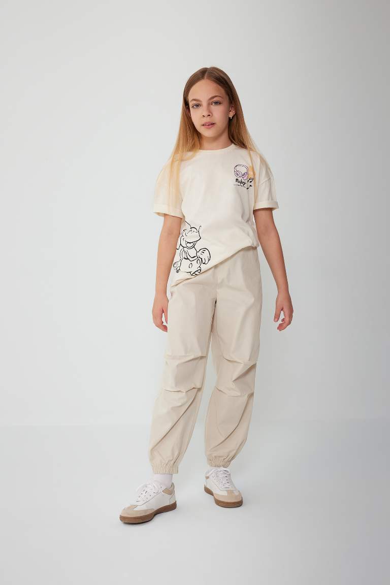 Girl Parachute Cotton Trousers