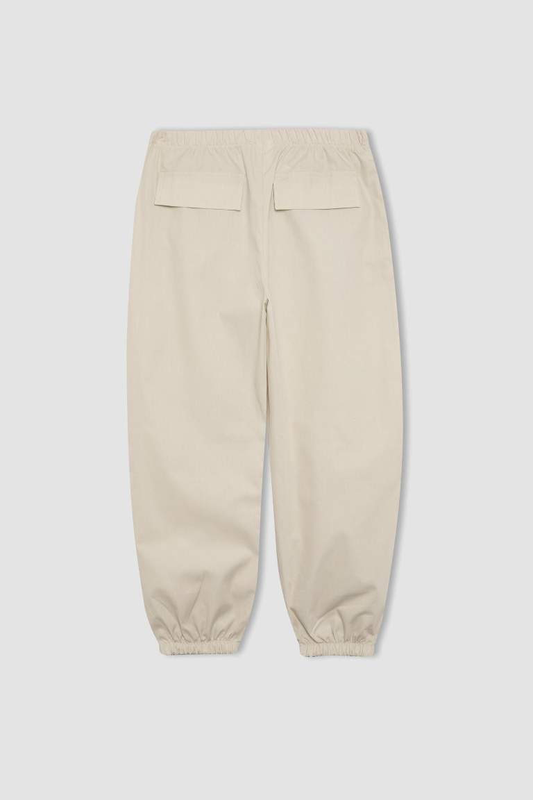 Girl Parachute Cotton Trousers