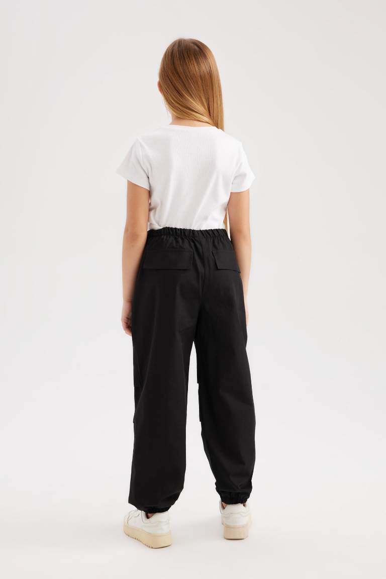 Girl Parachute Cotton Trousers