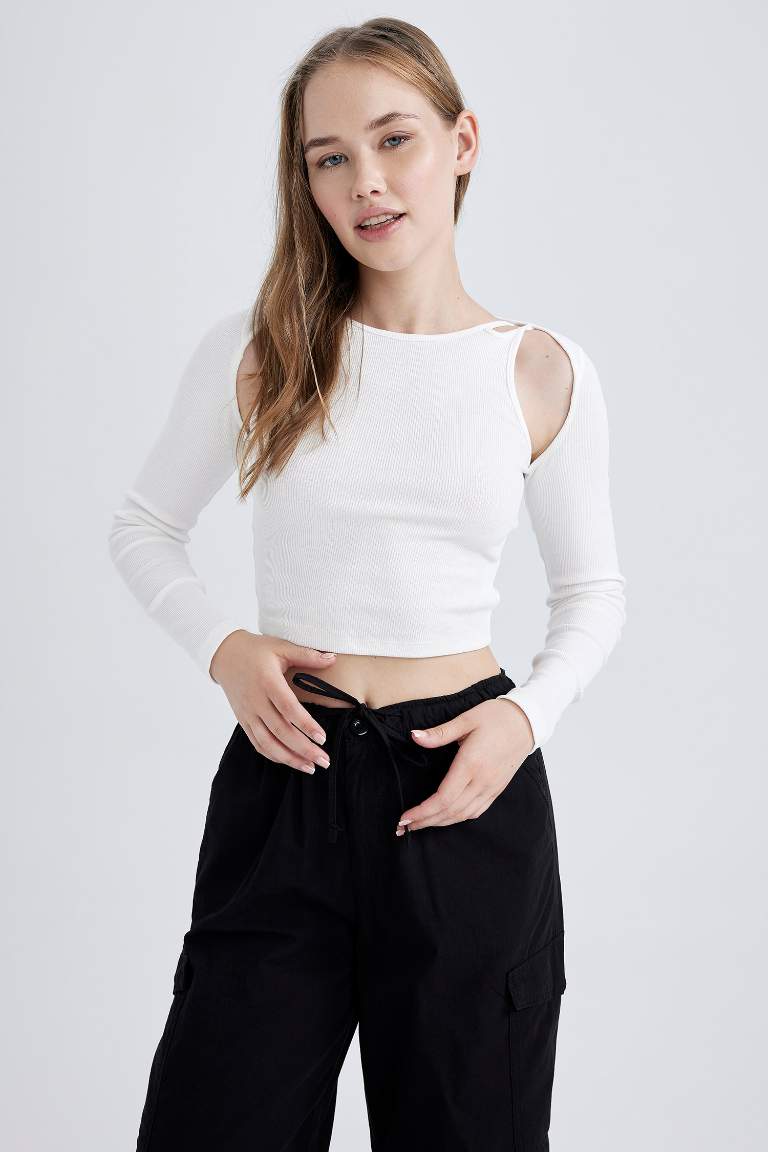 Slim Fit Camisole Long Sleeve T-Shirt