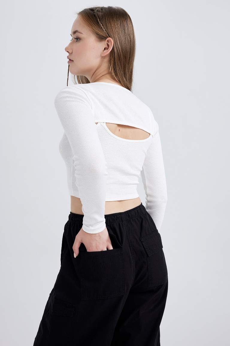 Slim Fit Camisole Long Sleeve T-Shirt