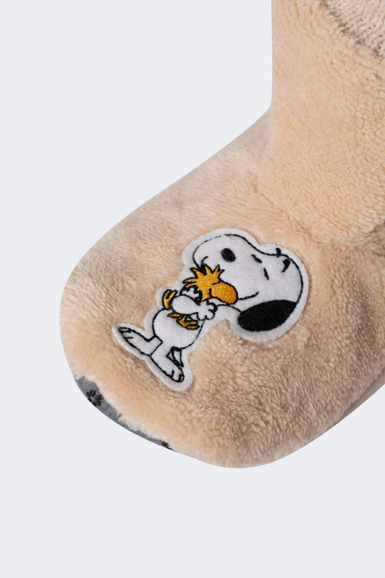 Woman Snoopy Flat Sole Home Boots