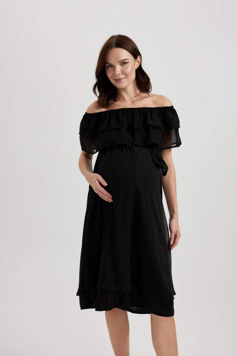 Midi Maternity Dress