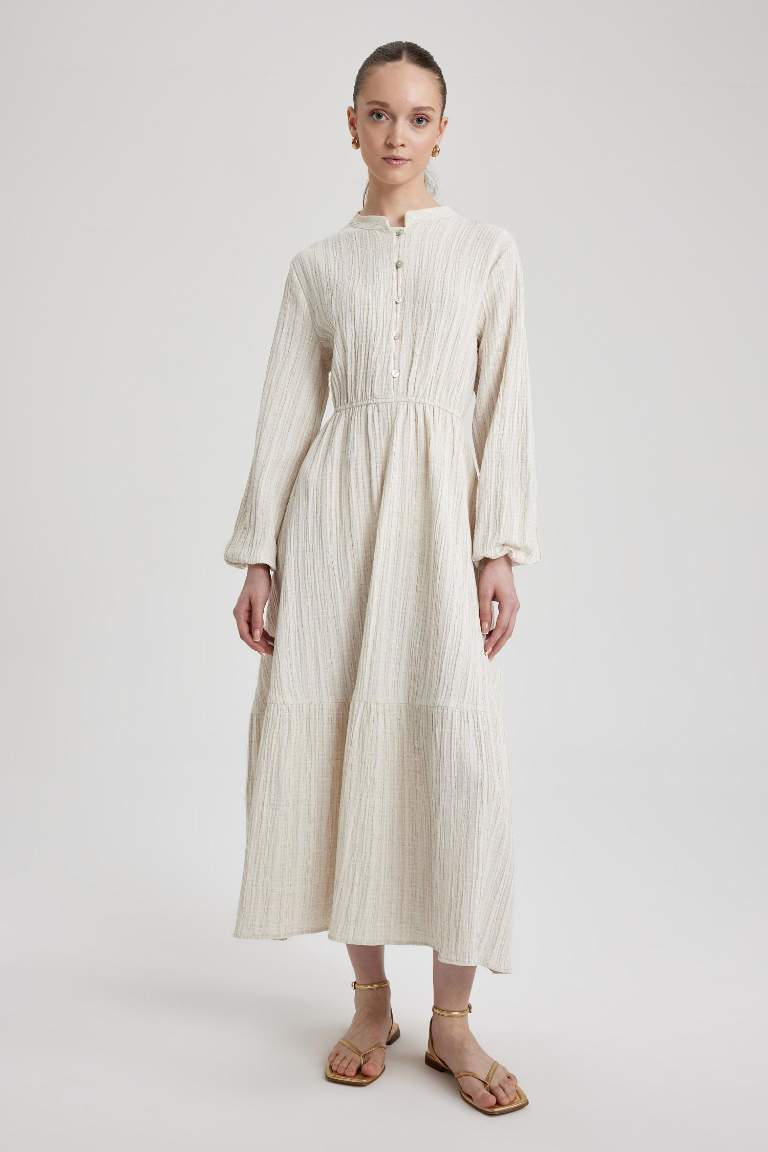 Beige WOMAN Muslin Dress 2901861 | DeFacto