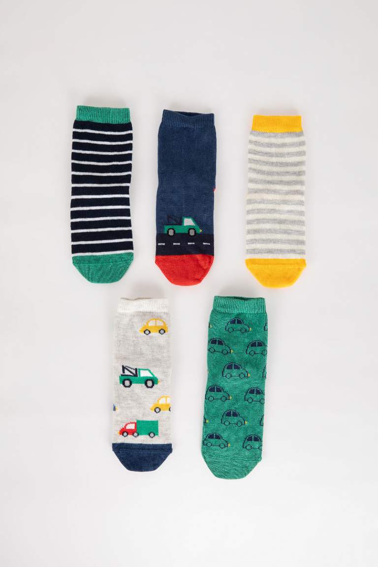 Baby Boy Printed 5 Piece Long sock