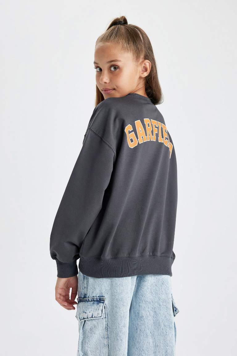 Girl Garfield Crew Neck Sweatshirt