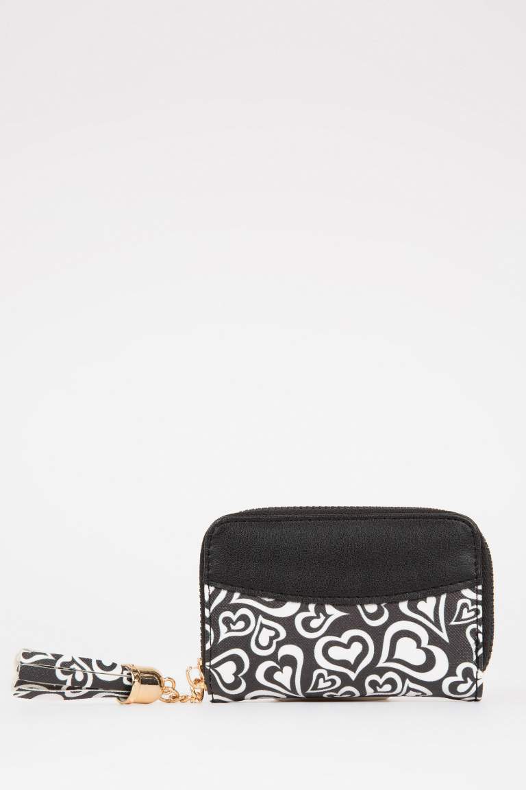 Women Faux Leather Patterned Wallet