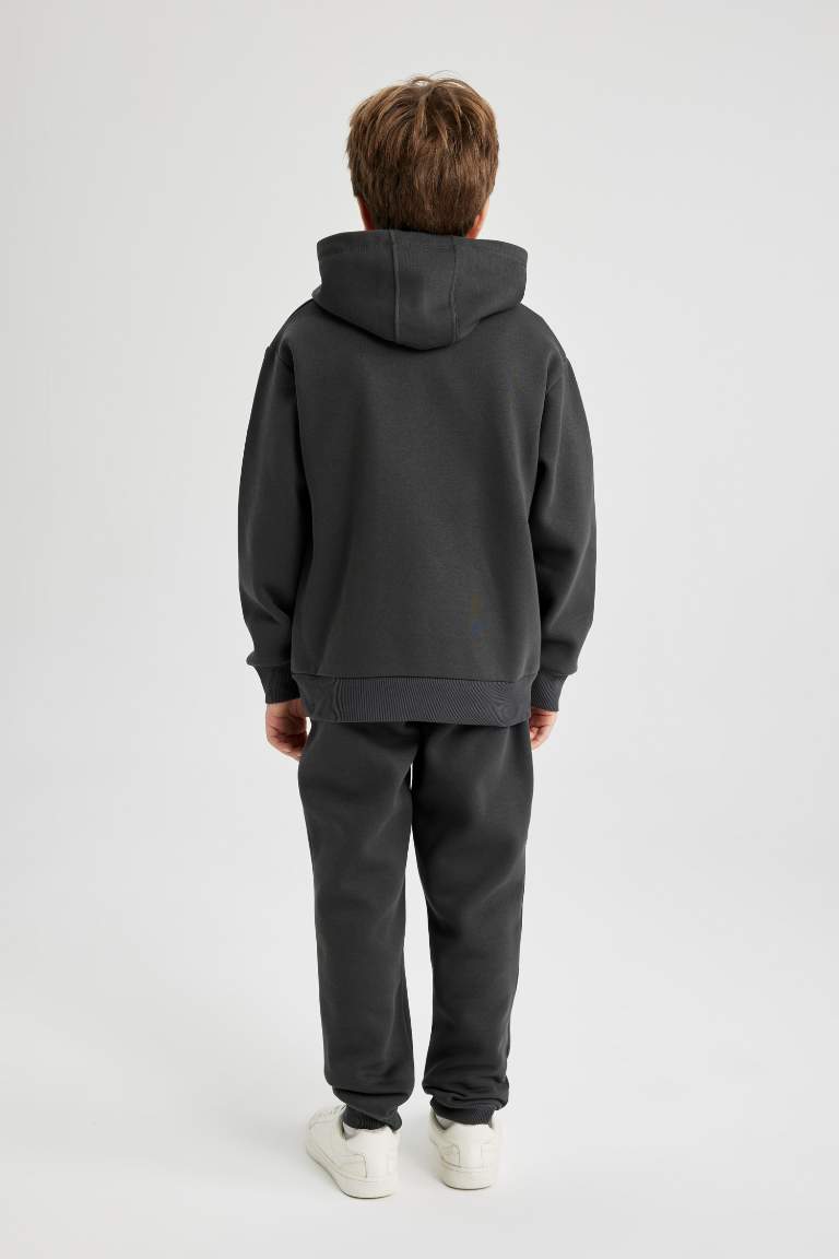 Erkek Çocuk Kapüşonlu Sweatshirt Eşofman Altı 2'li Takım