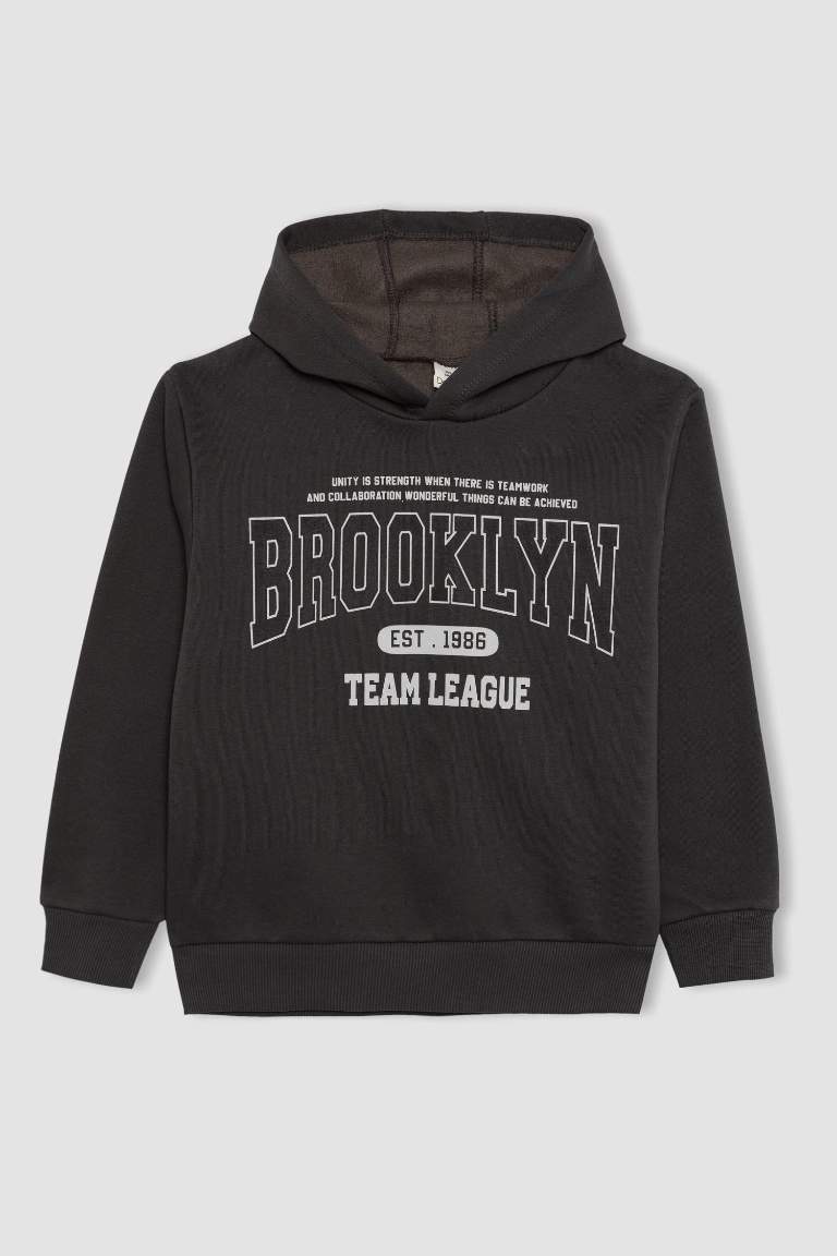 Erkek Çocuk Kapüşonlu Sweatshirt Eşofman Altı 2'li Takım