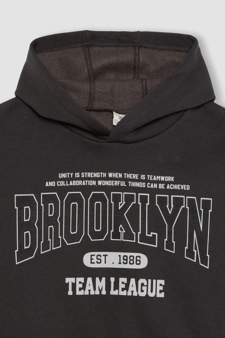 Erkek Çocuk Kapüşonlu Sweatshirt Eşofman Altı 2'li Takım