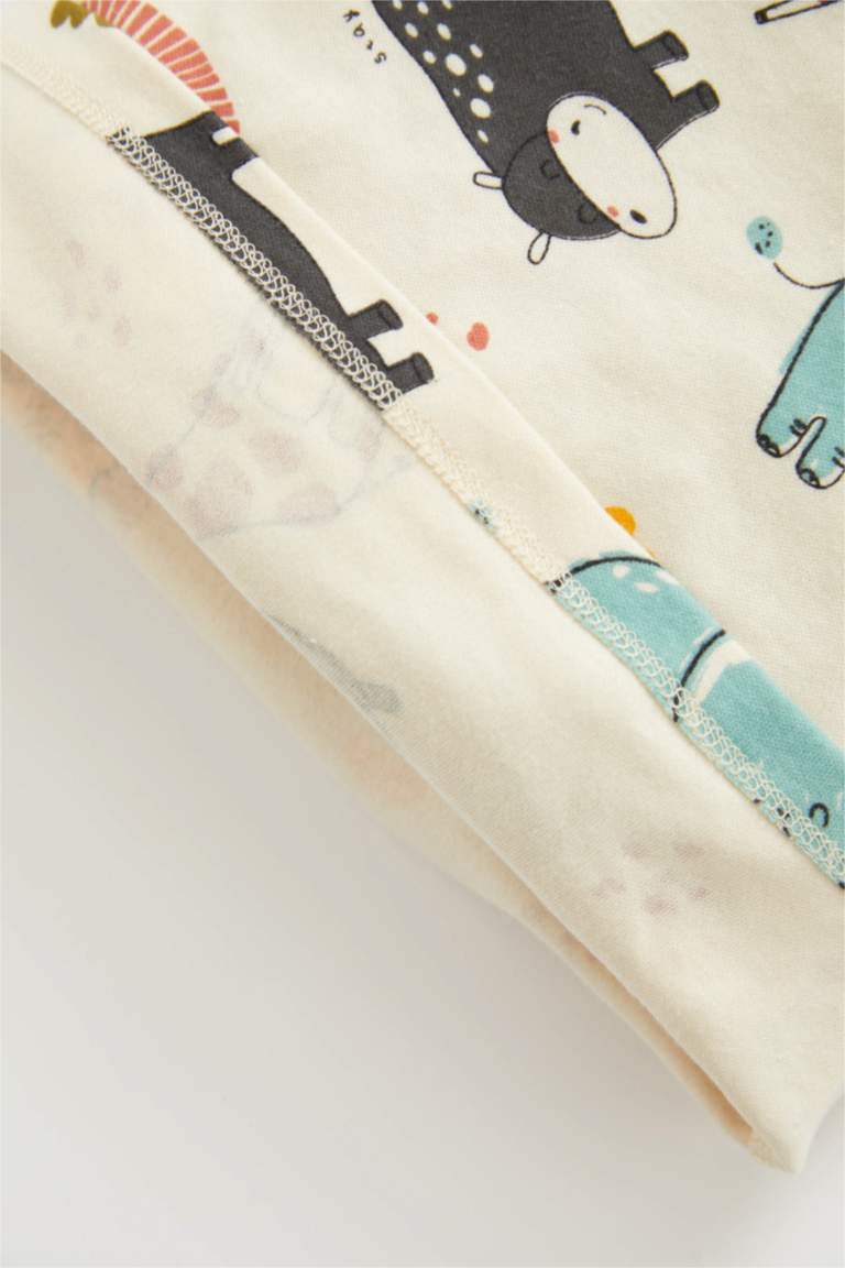 Baby Boy Safari Printed Long Sleeve Pajama Set