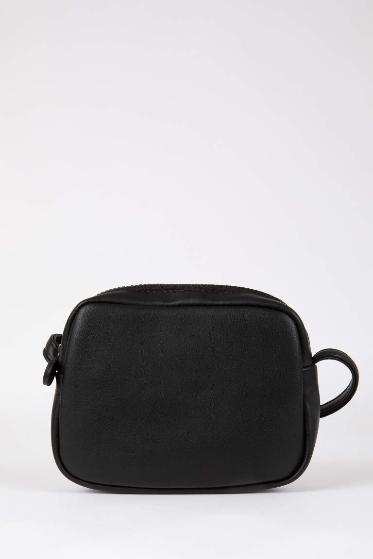 Faux Leather Crossbody Bag