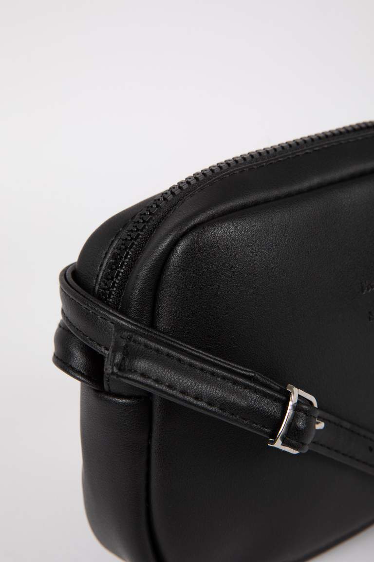 Faux Leather Crossbody Bag