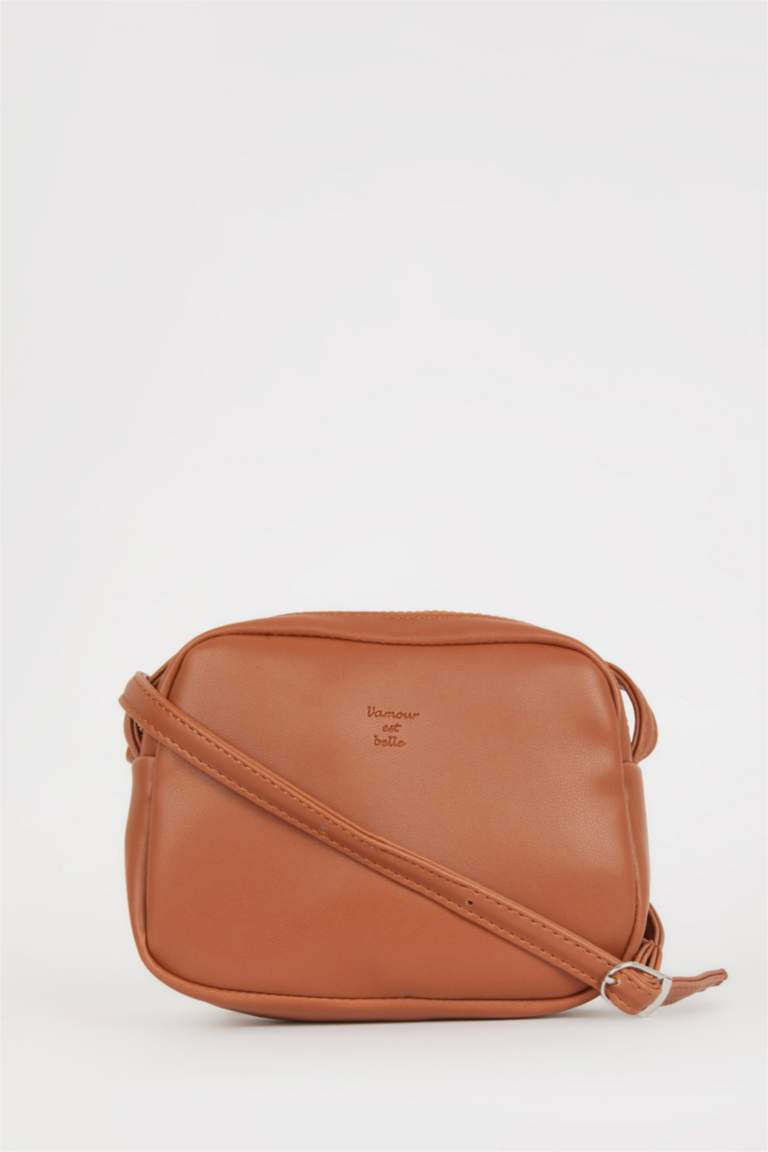 Brown WOMAN Faux Leather Crossbody Bag 2941463 DeFacto