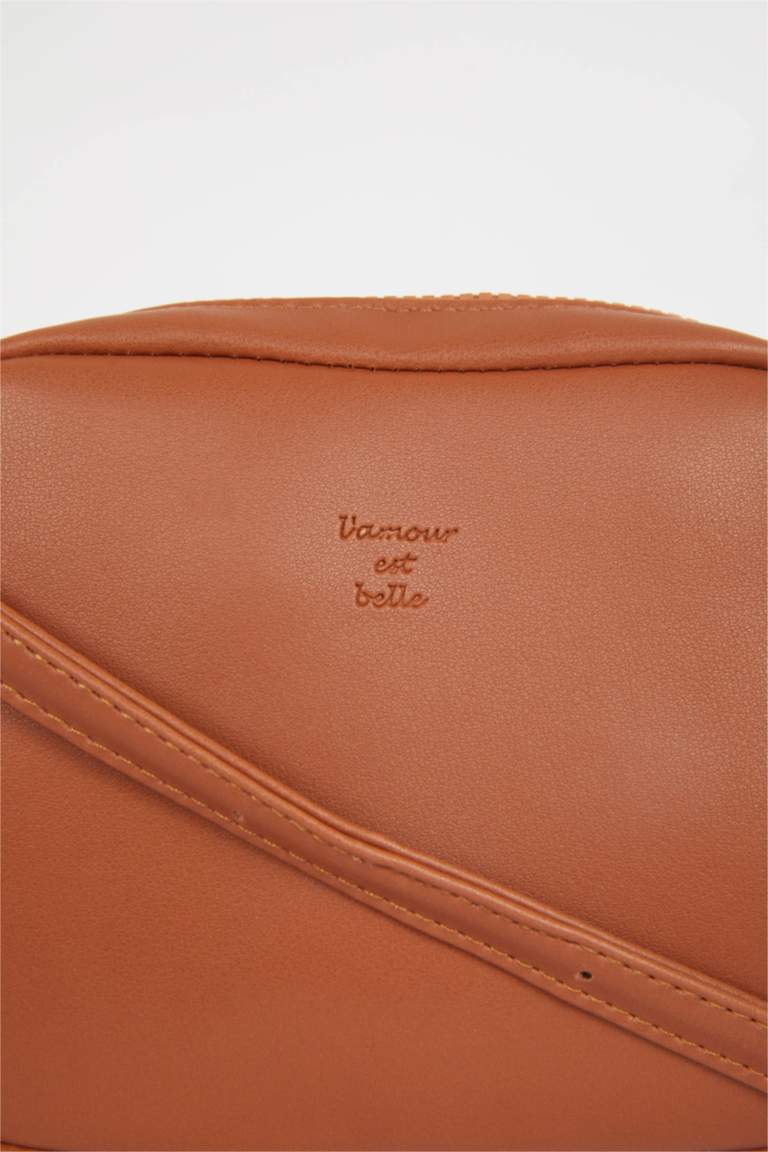 Brown WOMAN Faux Leather Crossbody Bag 2941463 DeFacto