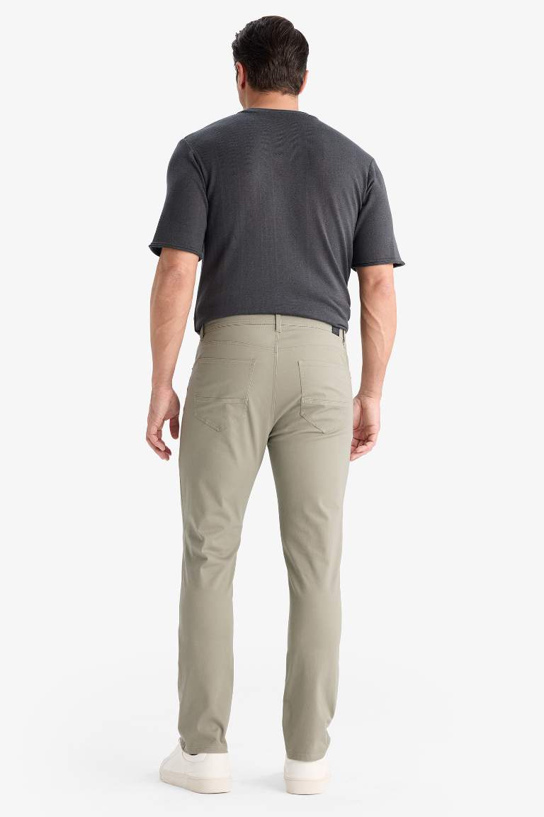 Slim Fit Super Skinny Hem Trousers
