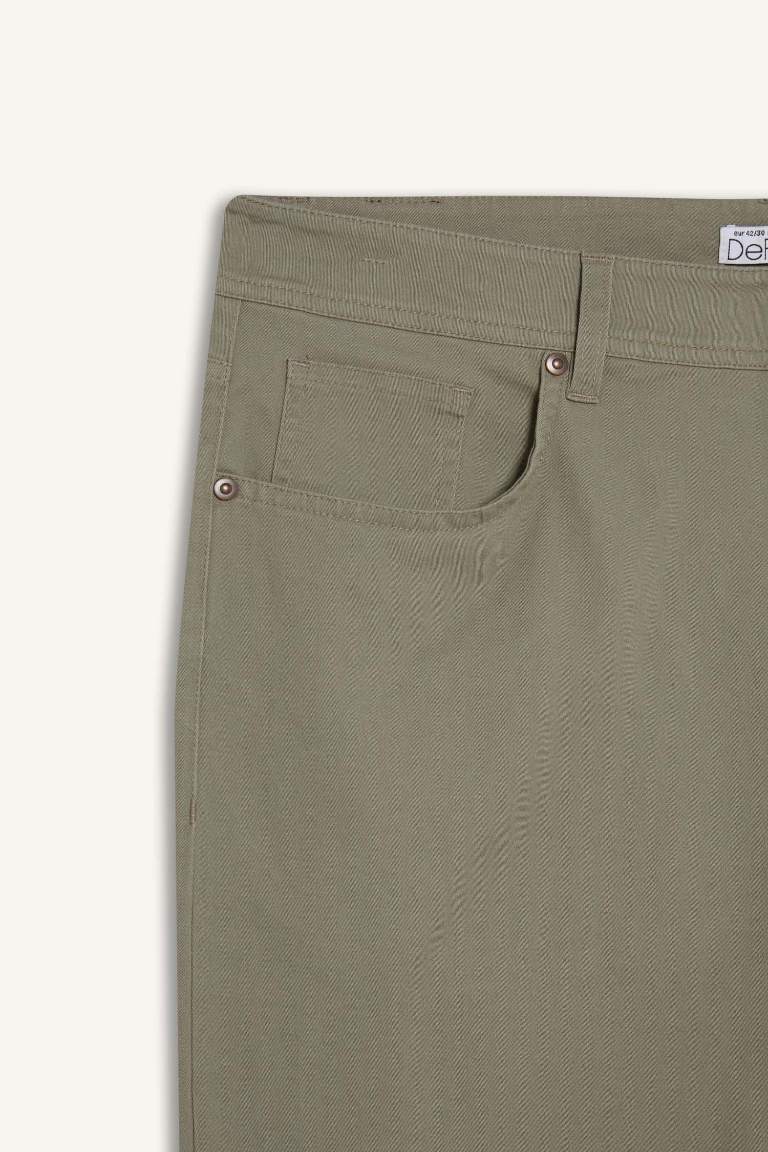 Slim Fit Super Skinny Hem Trousers