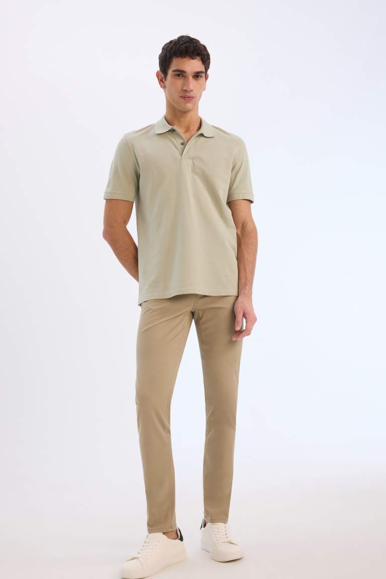 Super Skinny Hem Gabardine Chino Pants