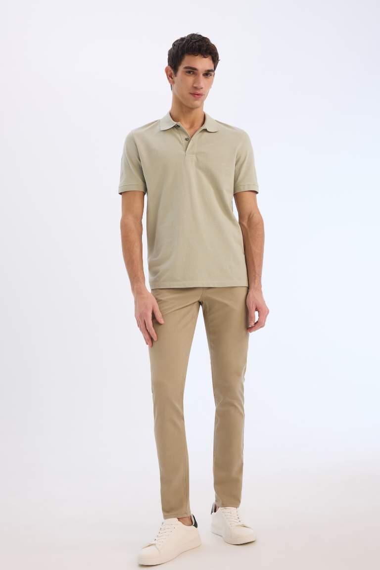 Super Skinny Hem Gabardine Chino Pants