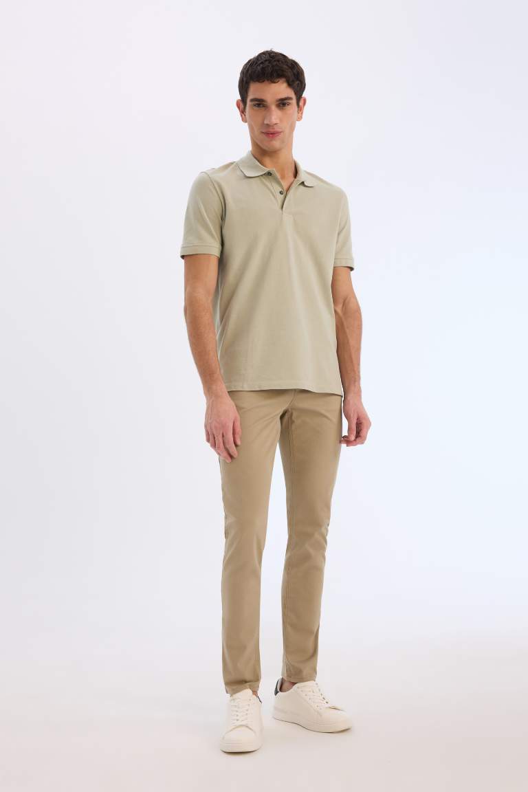 Super Skinny Hem Gabardine Chino Pants