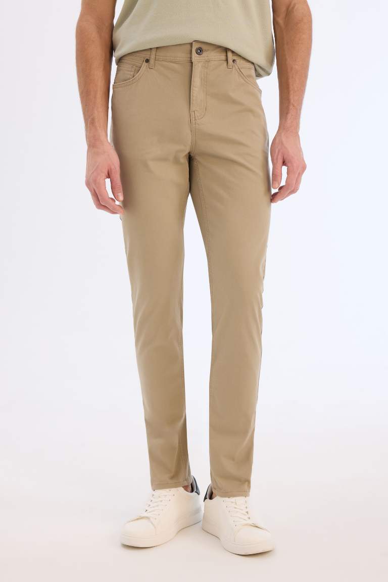 Super Skinny Hem Gabardine Chino Pants