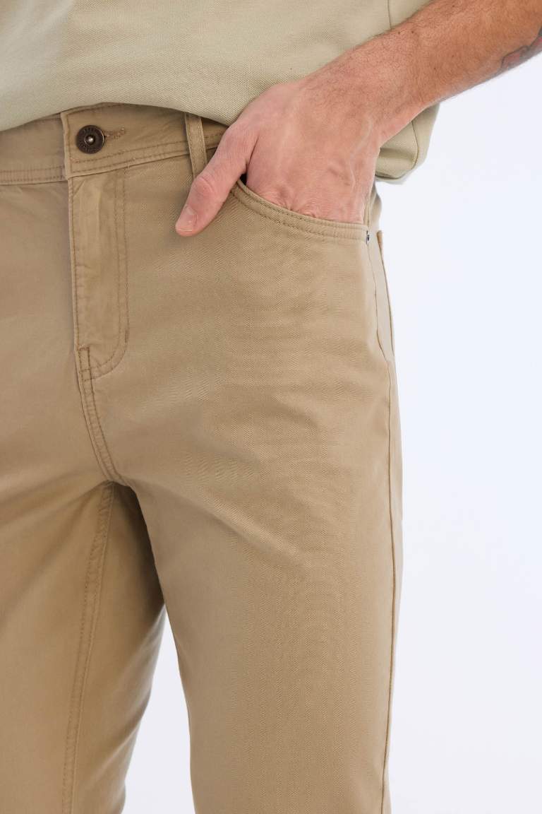 Super Skinny Hem Gabardine Chino Pants