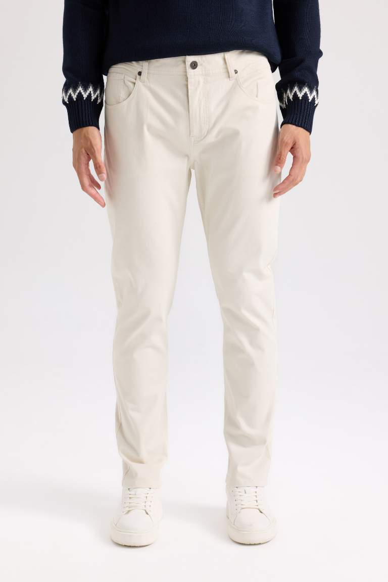 Super Skinny Hem Gabardine Chino Pants