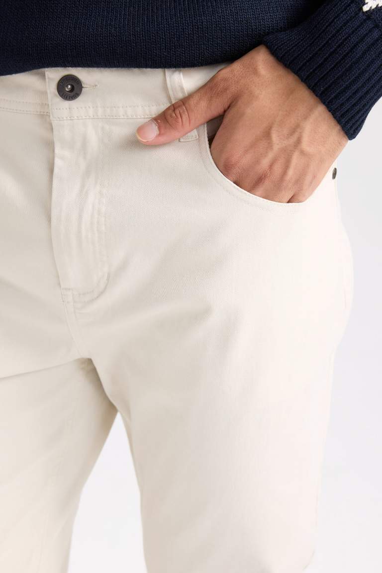 Super Skinny Hem Gabardine Chino Pants