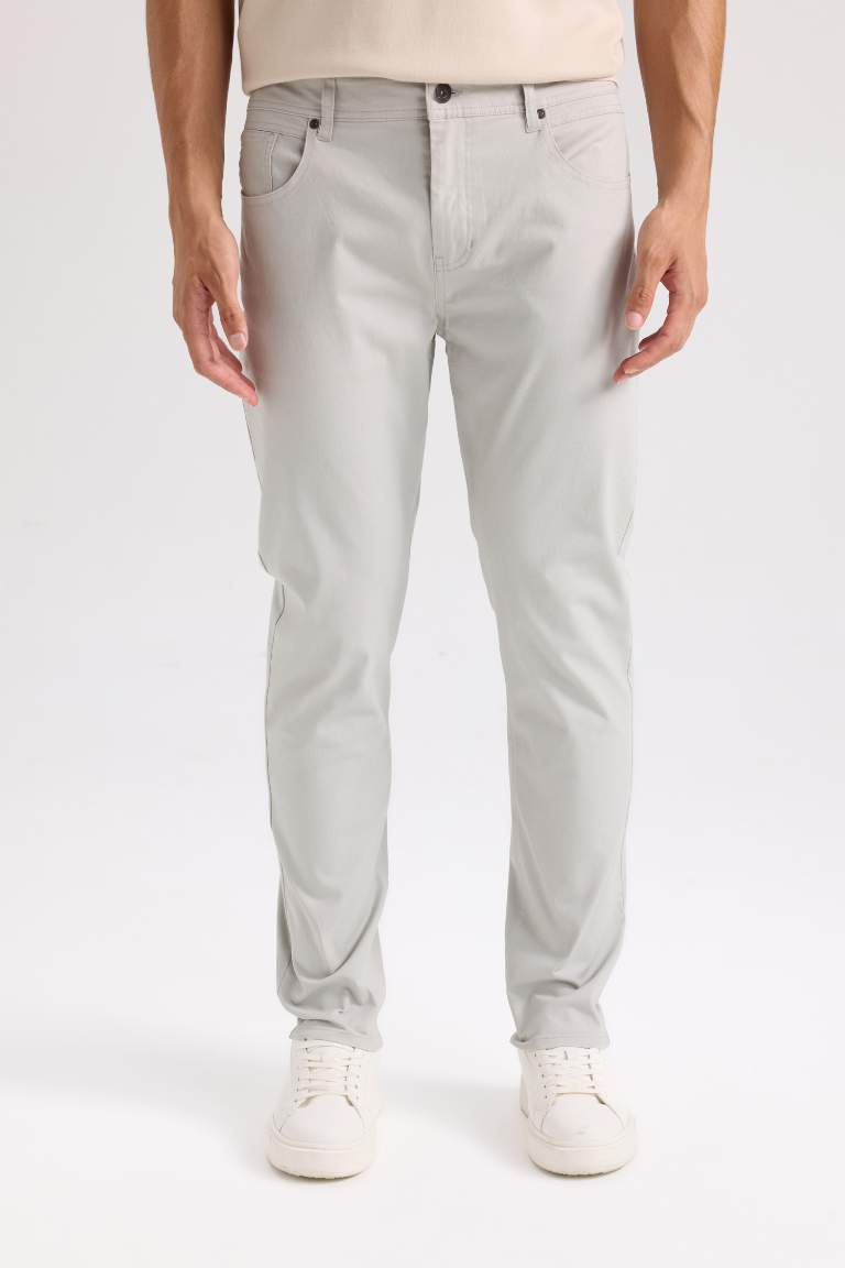 Super Skinny Hem Gabardine Chino Pants