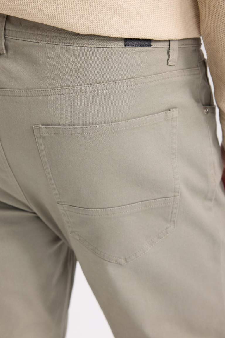 Yazlık Gabardin Chino Kanvas Pantolon Slim Fit Dar Kesim Dar Paça Cepli