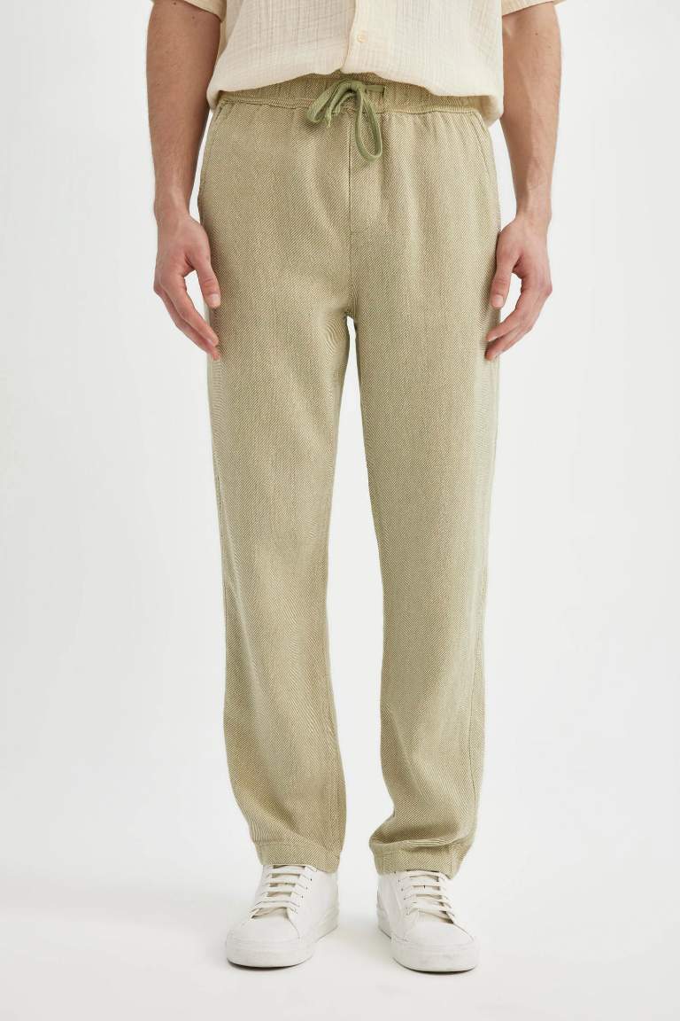 Regular Fit Cotton Trousers