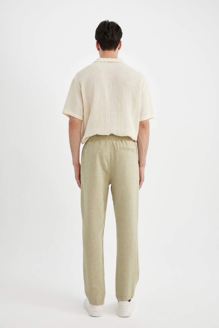 Regular Fit Cotton Trousers