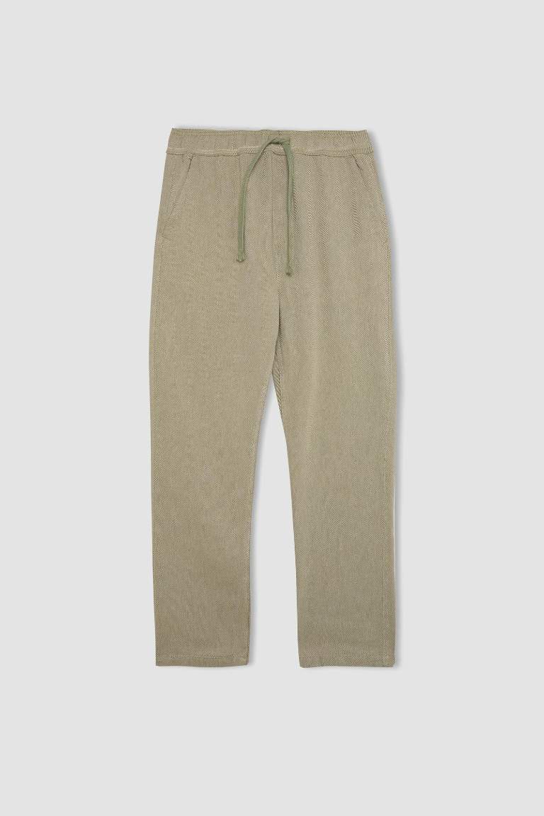 Regular Fit Cotton Trousers