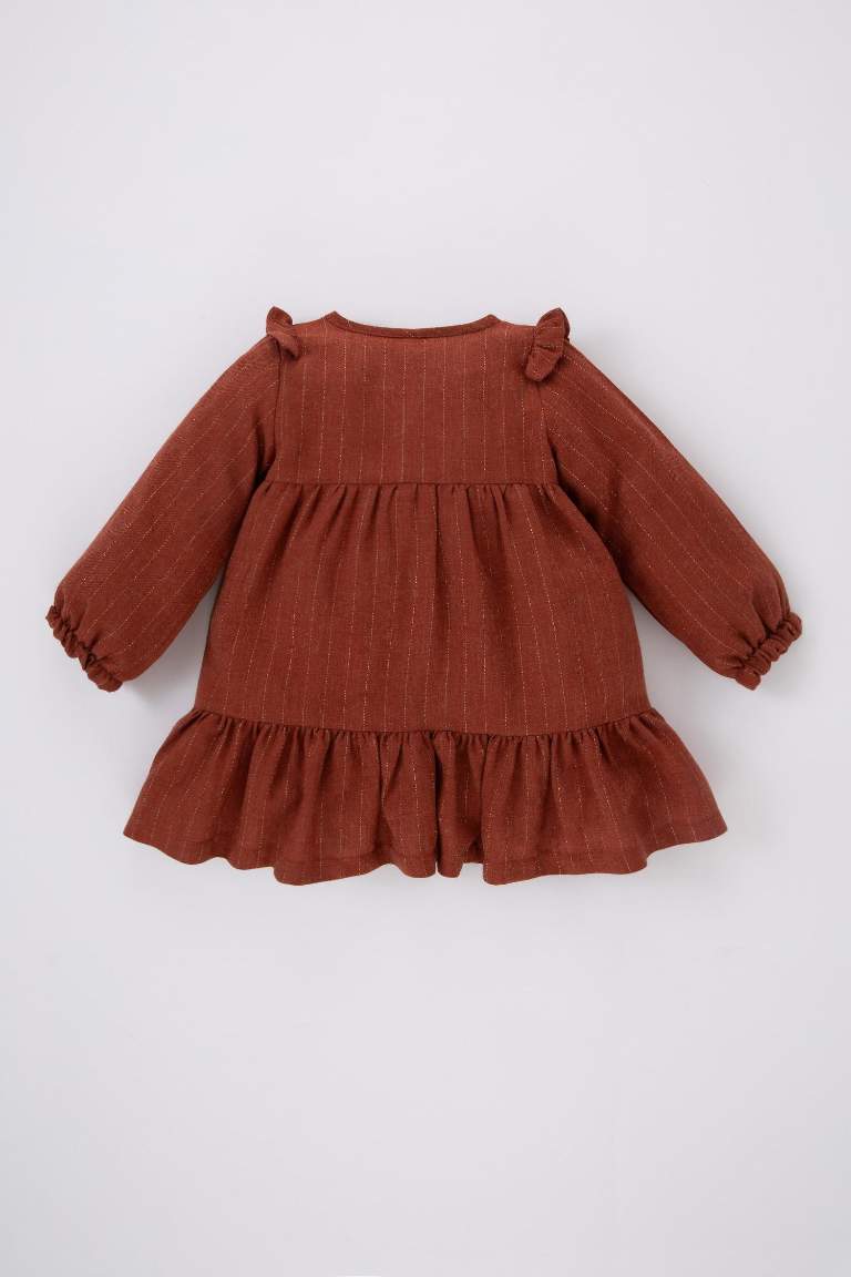 فستان بناتي قصة عادية كم طويل