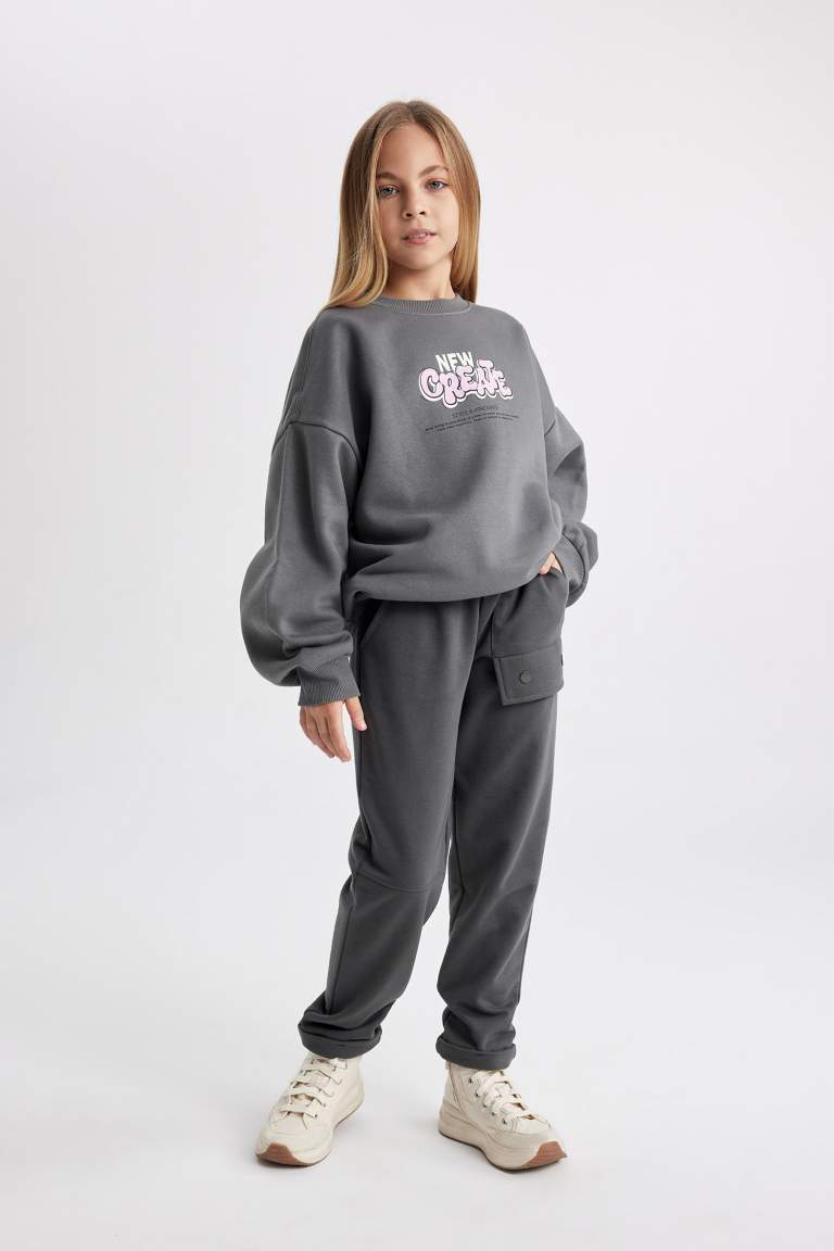 Pantalon Jogging Coupe Carotte Pour Fille