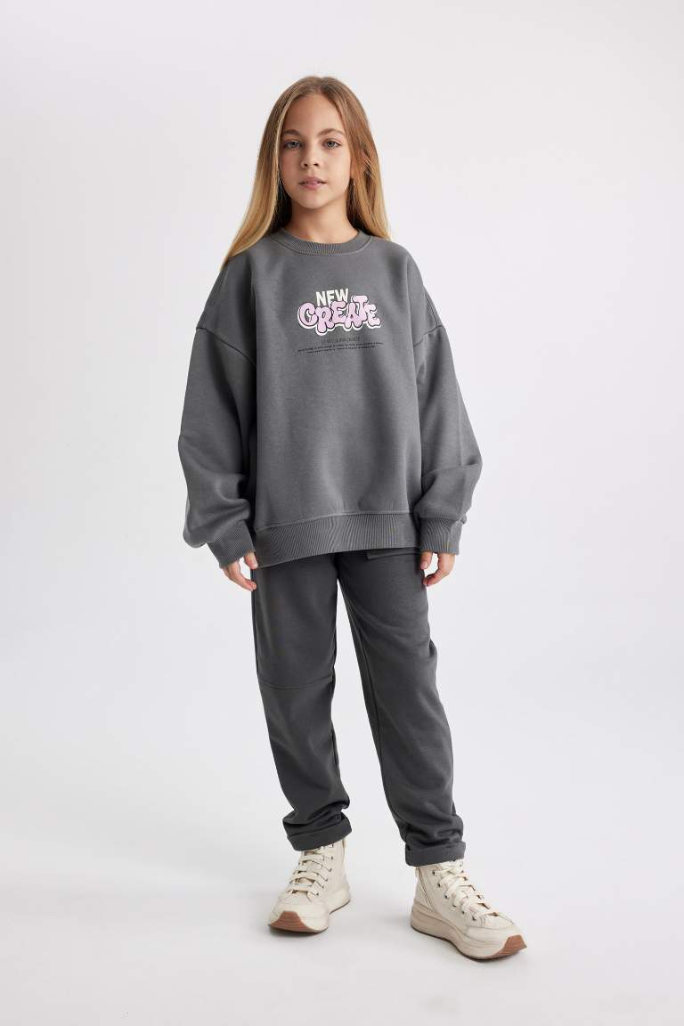 Pantalon Jogging Coupe Carotte Pour Fille