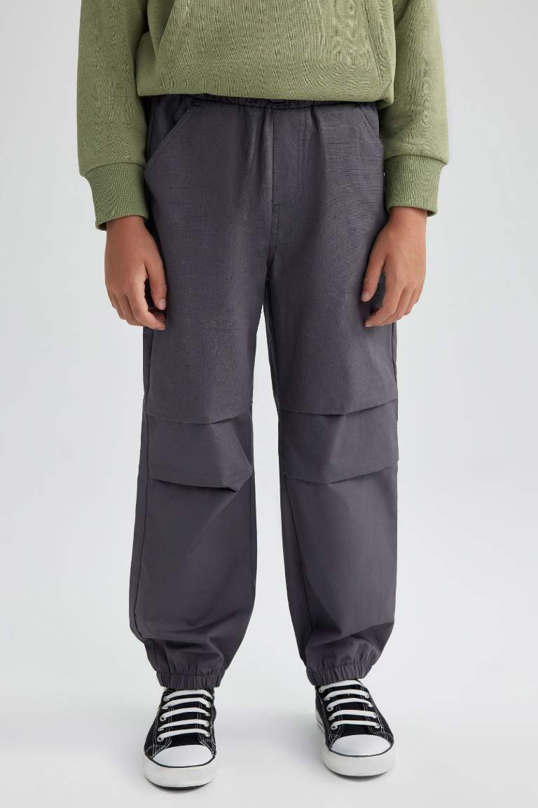 Boy Jogger Poplin Trousers