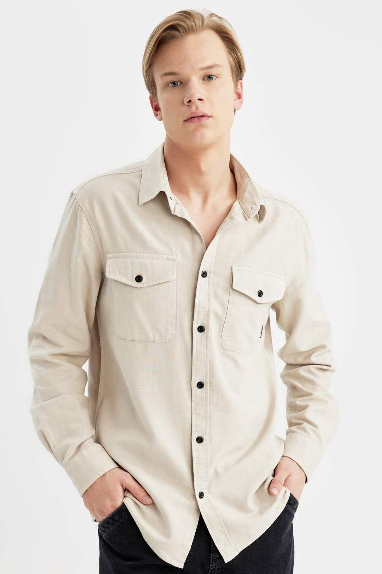 Regular Fit Cotton Long Sleeve Shirt